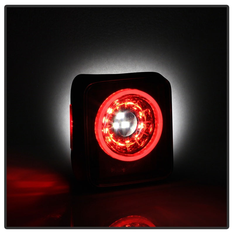 Spyder 19-20 Jeep Wrangler - Full LED Tail Lights - Seq Turn Signal - Black ALT-YD-JW19-SEQ-BK - 5086174