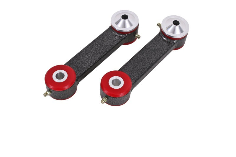 BMR 15-23 S550 Mustang Rear Lower Control Arms Vertical Link (Polyurethane) - Black Hammertone - TCA048H