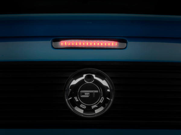 Raxiom 05-09 Ford Mustang Axial Series LED Third Brake Light (Smoked) - 398337 for 2005-2009 Ford Mustang - front view