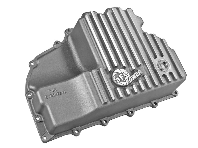 AFE Engine Oil Pan Raw; 14-16 Dodge RAM 1500 EcoDiesel 3.0L V6 (td) - 46-70280