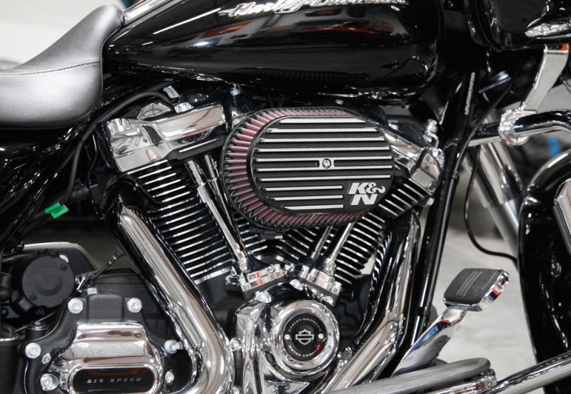 K&N Street Metal Intake System for 12-16 Harley Davidson Road King 103cl Side Draft Touring - RK-3952 for 2008-2016 Harley Da