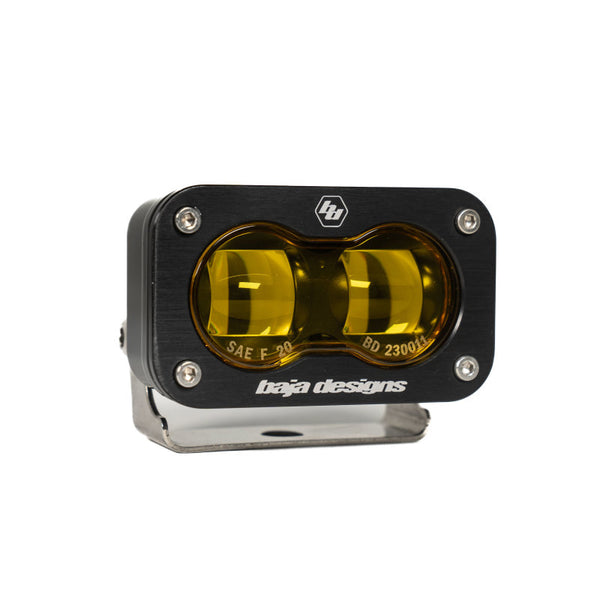 Baja Designs 17-20 Ford F-150 Raptor S2 SAE Pro Fog Pocket Kit - Amber - 448177 for 2017-2020 Ford F 150 - front view