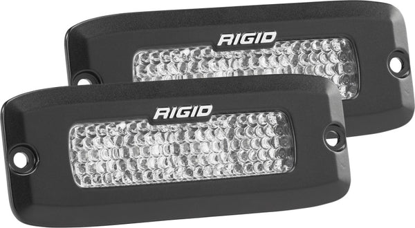 Rigid Industries SRQ - 60 Deg. Lens - White - Flush Mount - Set of 2 - 925513 by Rigid Industries - front view