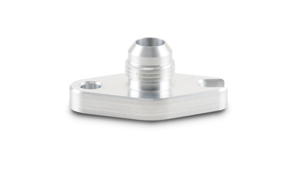 Vibrant Aluminum Oil Drain Flange (w/Crowfoot) -10AN Male Flare 2.060in Bolt Hole (Garrett GT6041) - 28995 by Vibrant - front
