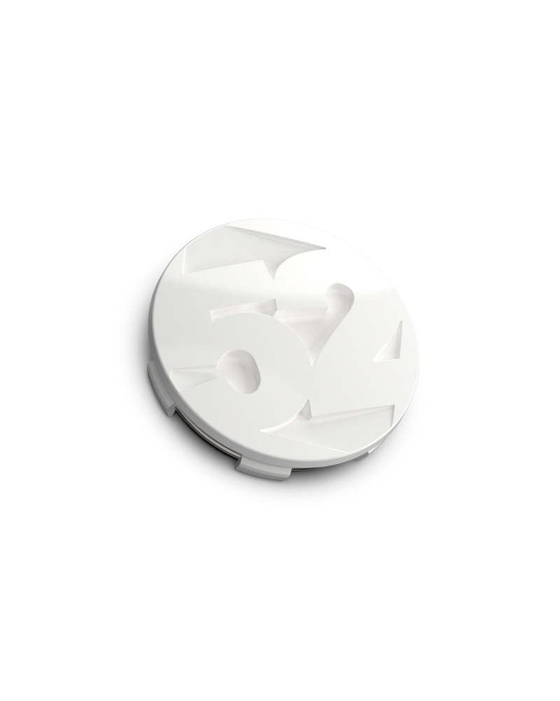 fifteen52 65mm Snap In Center Cap Single for Rally Sport and MX Wheels - Rally White (Gloss White) - 52-RS-CAP-RW