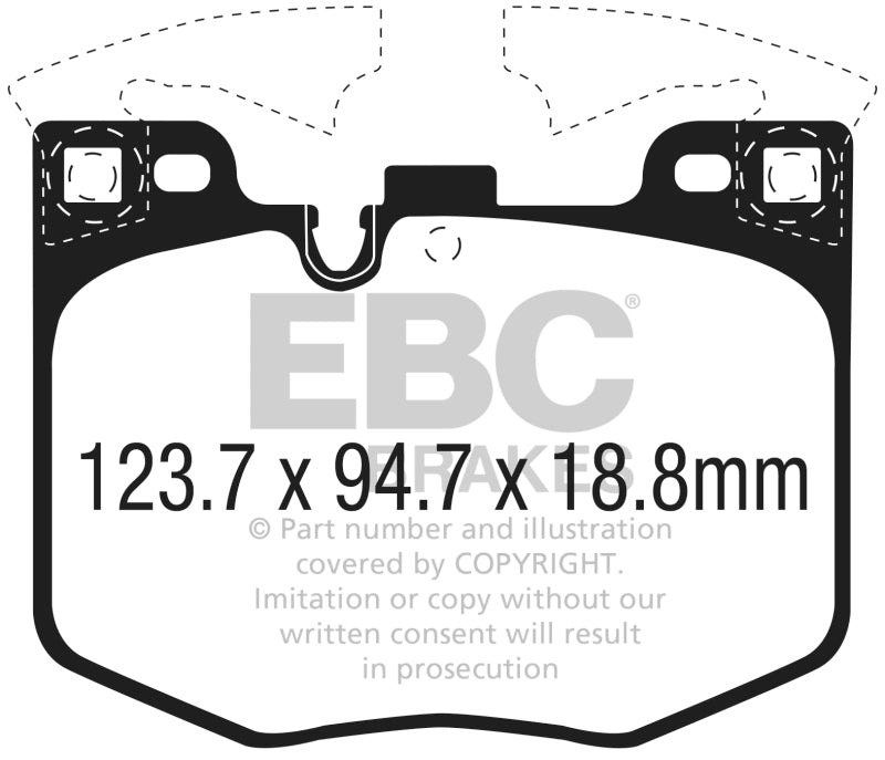 EBC Yellowstuff Front Brake Pads DP42302R