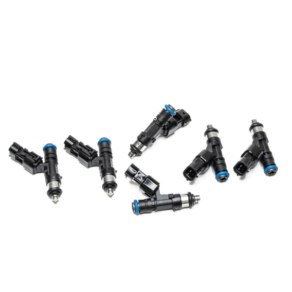 DeatschWerks 03-15 350z/370z G35/G37 04-05 GTI R32 / NEO RB25DET 98-02 650cc Top Feed Injectors - 17U-06-0650-6 for 2003-2013