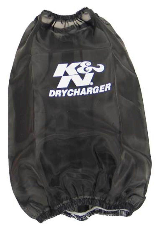 K&N Drycharger Black Air Filter Wrap - Round Tapered - RC-3690DK by K&N Engineering - front view