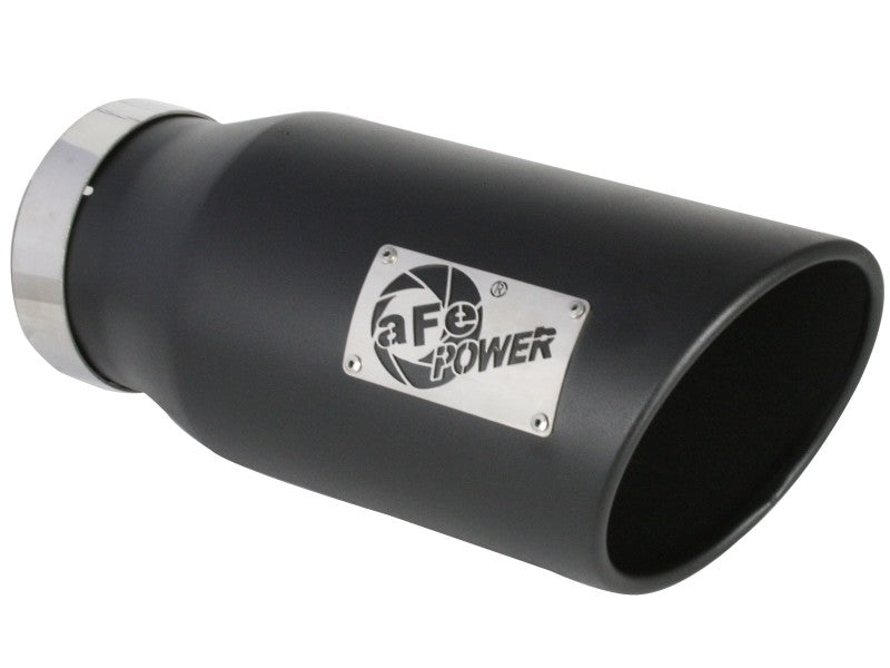 aFe Large-Bore HD 5in 409SS DPF-Back Exhaust System w/Black Tip 19-20 Ram Diesel Trucks L6-6.7L (td) - 49-42078-B