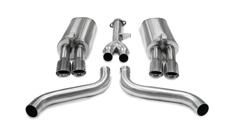 Corsa 86-91 Chevrolet Corvette C4 5.7L V8 L98 Polished Sport Cat-Back Exhaust - 14115