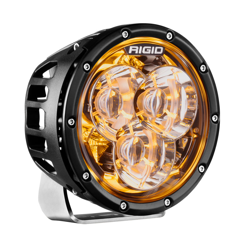 Rigid Industries 360-Series Laser 6in Amber Backlight - 36211 by Rigid Industries - front view