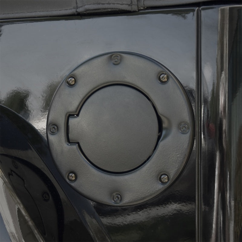 Rugged Ridge 97-06 Jeep Wrangler TJ Black Non-Locking Gas Cap Door - 11229.01