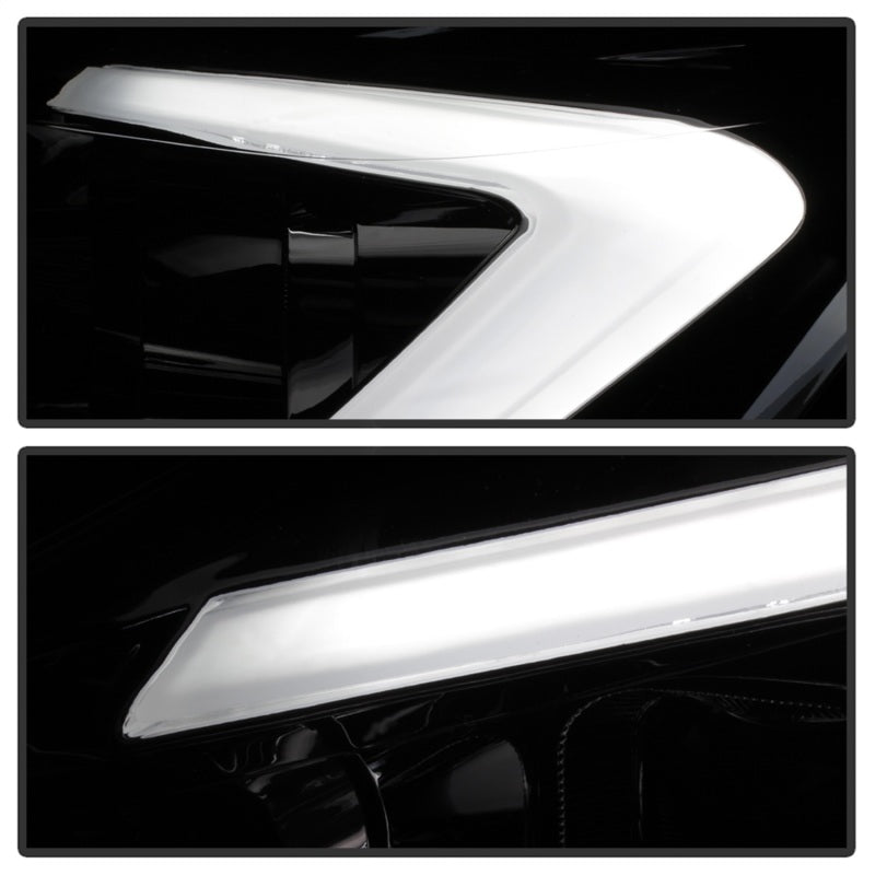 xTune 13-16 Ford Escape 13-16 LED Light Bar Halogen Proj Headlights - Chrome (PRO-JH-FESCA13-LB-C) - 9042928