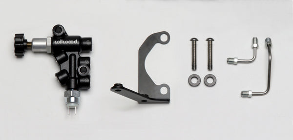Wilwood Tandem Master Cylinder Mounting Bracket L/H Kit w/ Prop Valve - 260-13190 by Wilwood