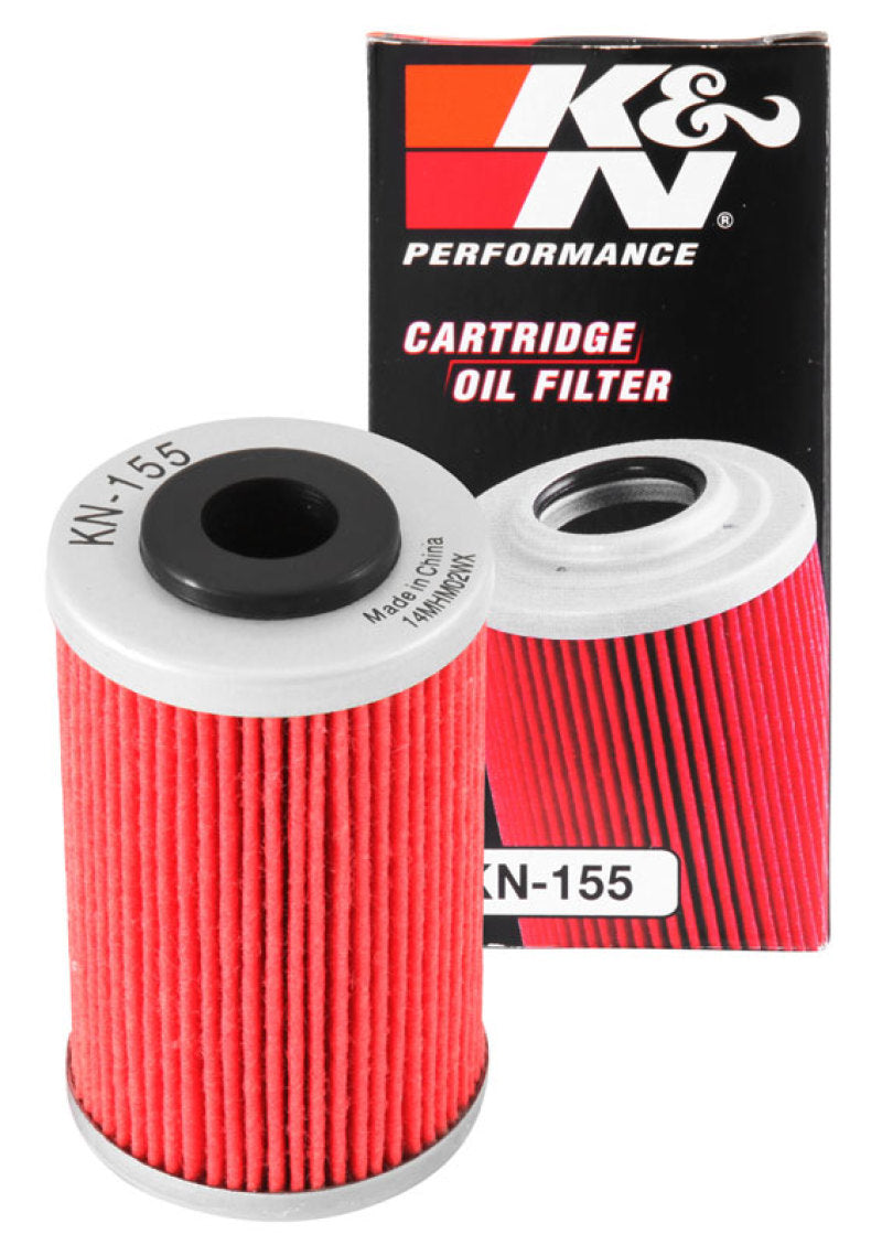 K&N KTM / Husaberg / Betamotor / Polaris 1.625in OD x 0.438in ID x 2.719in H Oil Filter - KN-155