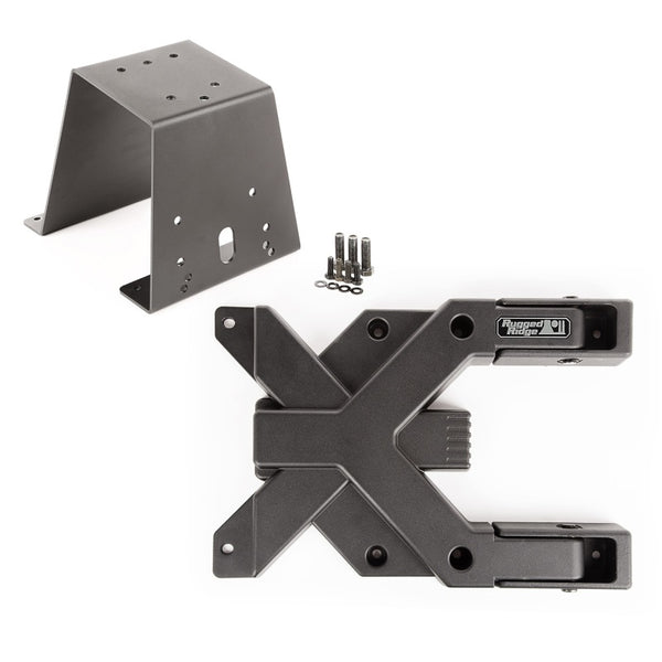 Rugged Ridge Spartacus HD Tire Carrier Kit 97-06 TJ - 11546.60 for 1997-2006 Jeep Wrangler - front view