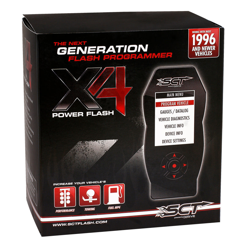 SCT Ford Cars &amp; Trucks (Gas &amp; Diesel) X4 Power Flash Programmer EO Certified - 7015PEO