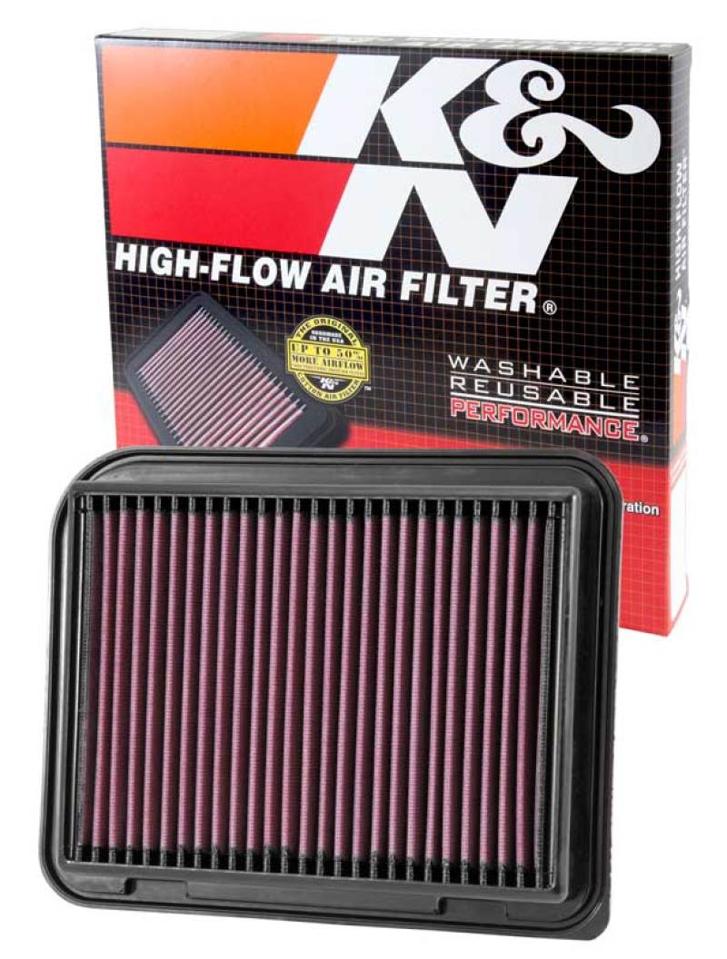 K&N Replacement Panel Air Filter for Mitsubishi 12-15 Outlander/12-14 ASX/13-14 Lancer - 33-3015