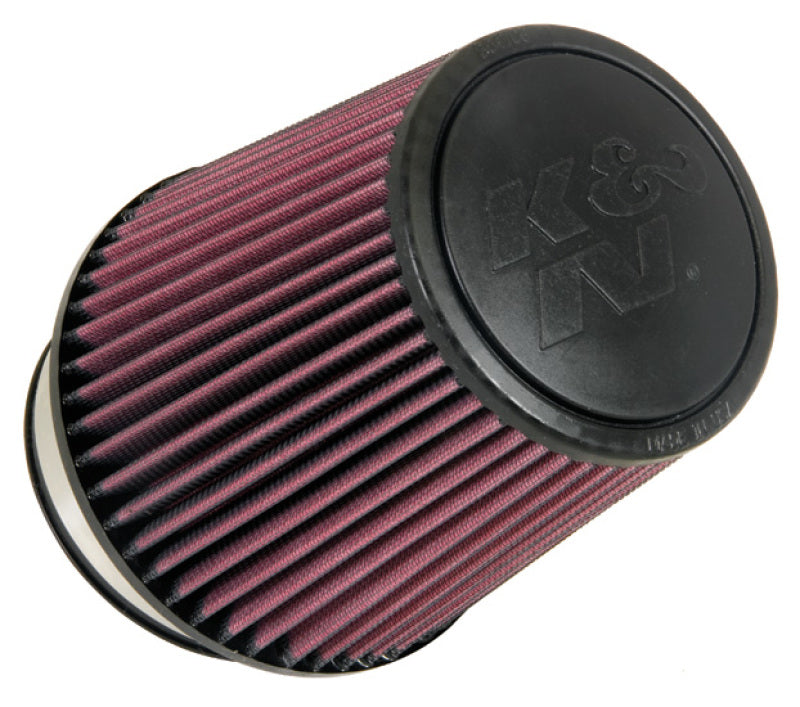 K&N Univ Rubber Round Tapered Filter 4.375in Flg ID/10 Deg Flg Angle 6in B OD/4.625in T OD/6.5in H - RU-5061