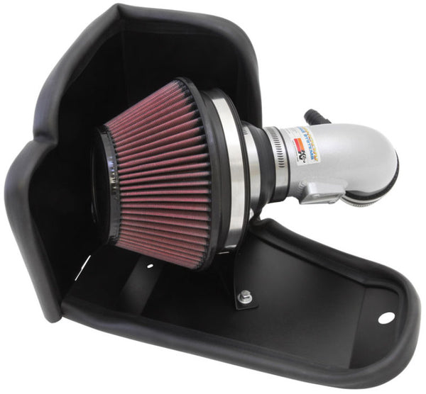 K&N 12-13 Honda Civic 1.8L L4 Silver Typhoon Intake - 69-1020TS for 2012-2015 Honda Civic - front view