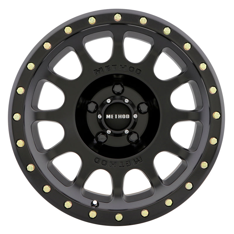 Method MR305 NV 17x8.5 0mm Offset 5x5 94mm CB Matte Black Wheel - MR30578550500