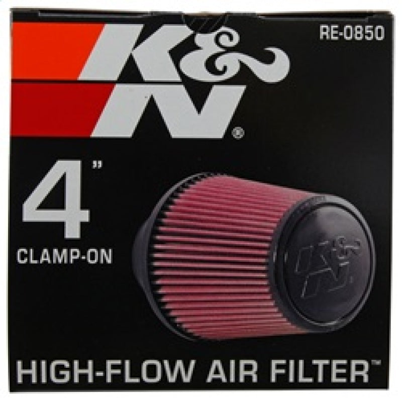 K&amp;N Universal Air Filter (4in. Flange / 6in. Base OD / 4-5/8in. Top OD / 6in. Height) - RE-0850