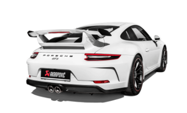 Akrapovic 2018 Porsche 911 GT3 (991.2) Slip-On Race Line (Titanium) w/o Tail Pipe Set - S-PO/TI/8 for 2014-2019 Porsche 911 -