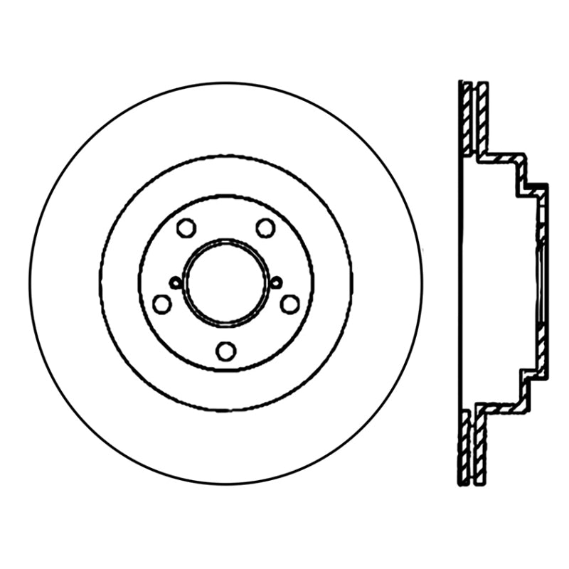 Stoptech 06-07 WRX / 05-08 LGT Rear CRYO-STOP Rotor - 120.47025CRY