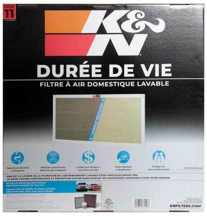 K&N HVAC Filter - 24 x 24 x 1 - HVC-12424