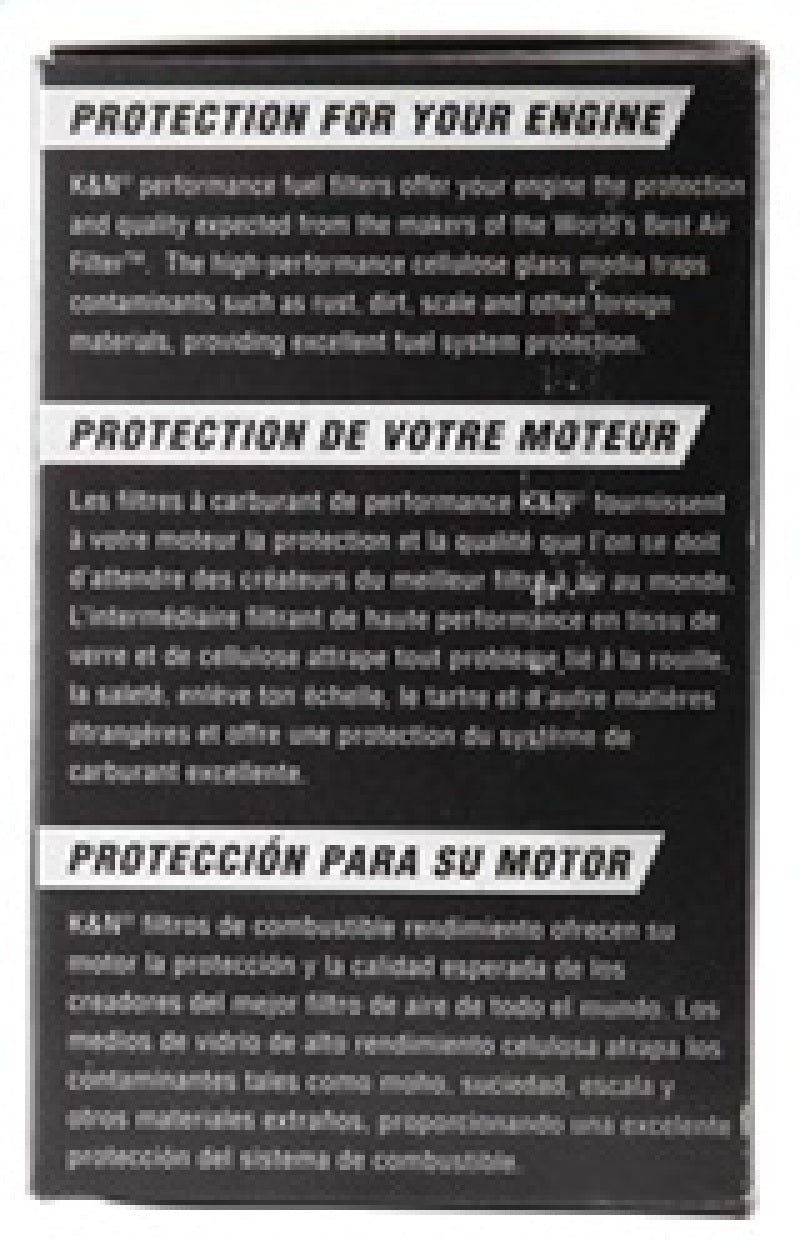 K&amp;N Fuel Filter 84-89 Nissan 300ZX, 00-04 Nissan Xterra. 95-97 Nissan 200SX - PF-1100