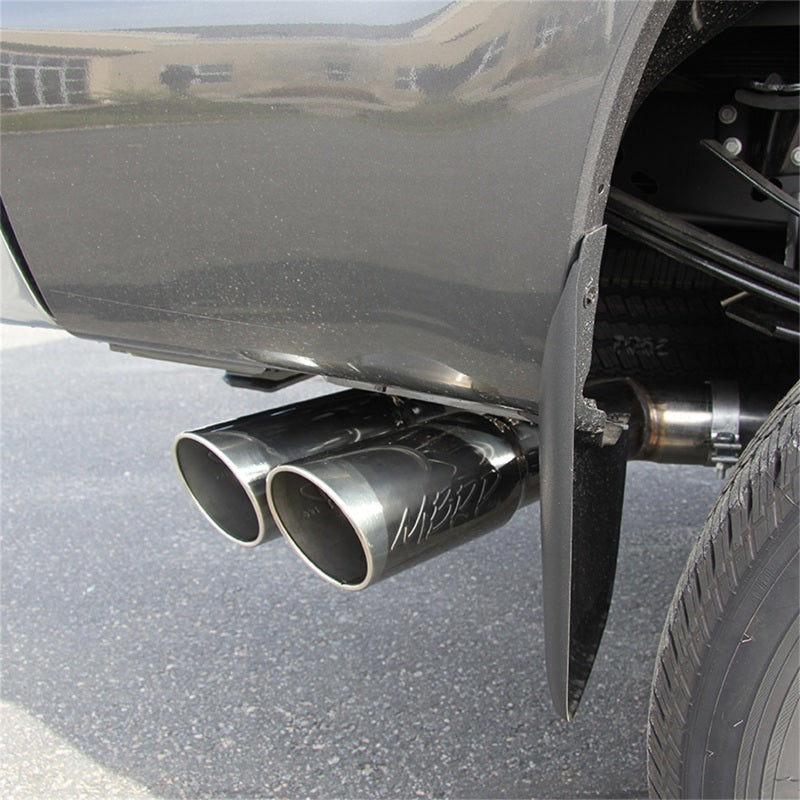 MBRP 2015 Ford F250/350/450 6.7L 4in Filter Back Dual Single Side Exit 5in Tips T409 Exhaust - S6288409