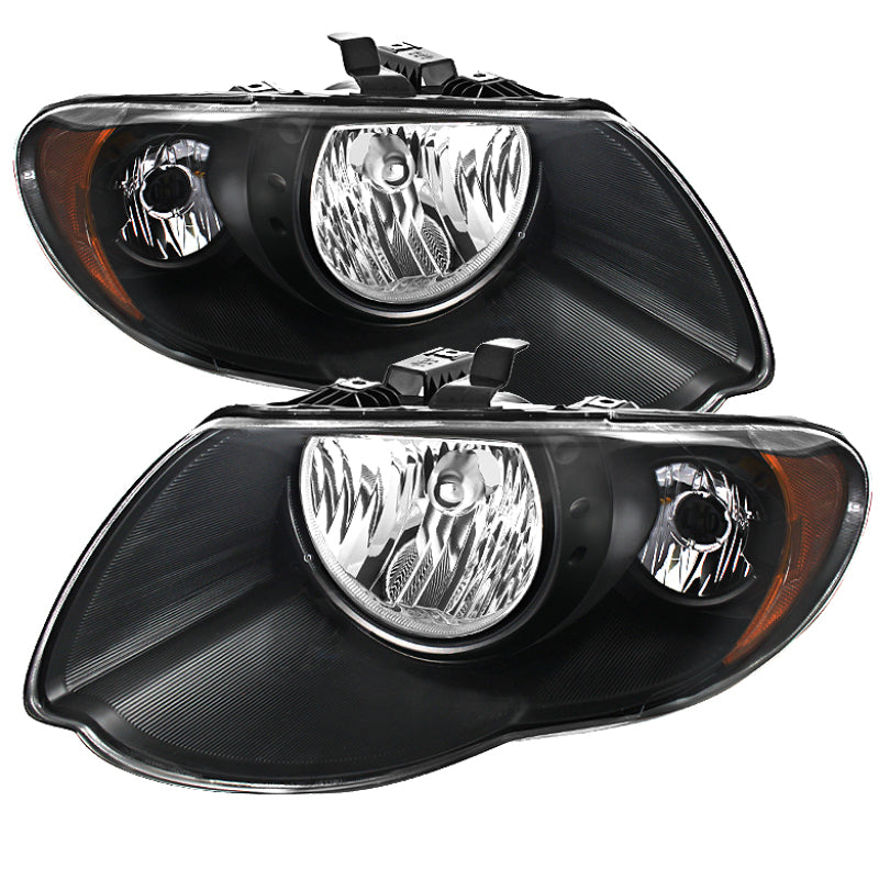 Xtune Chrysler Town &amp; Country 05-07 Crystal Headlights Black HD-JH-CHRTC05-AM-BK - 9025273