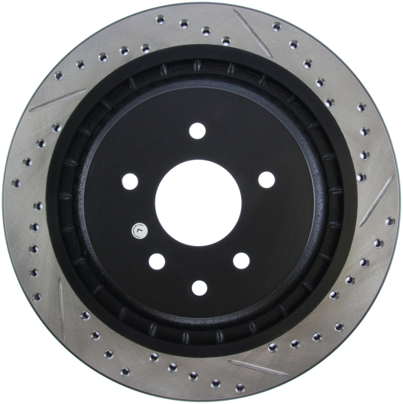 StopTech Infiniti G37 / Nissan 370Z SportStop Slotted &amp; Drilled Rear Left Rotor