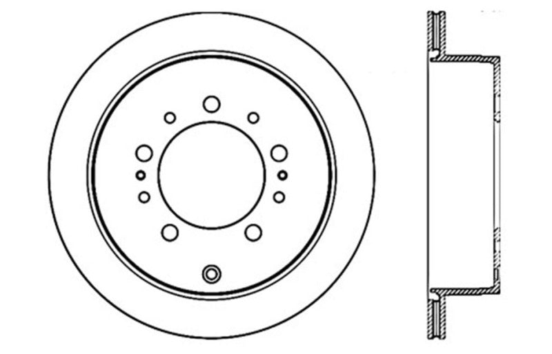 StopTech Slotted &amp; Drilled Sport Brake Rotor - 127.44157R