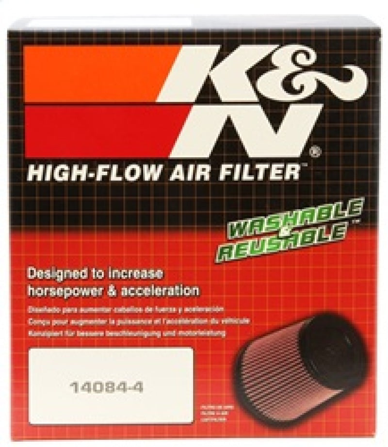 K&N Filter Universal Rubber Filter 3.5in Flange ID x 5in OD x 5.625in H - RU-5114