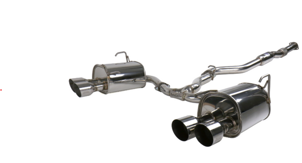 Invidia 15+ Subaru STI 4Dr Q300 Single Layer Stainless Steel Quad Tip Cat-Back Exhaust - HS15STIG2S for 2015-2025 Subaru WRX