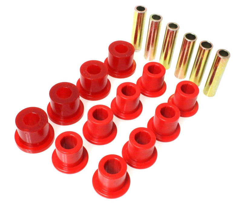 Energy Suspension Spring & Shackle Bushing - Red - 2.2107R for 1987-1995 Jeep Wrangler - front view