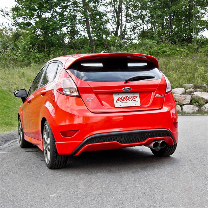 MBRP 14-19 Ford Fiesta ST 1.6L EcoBoost 3in Dual Outlet Alum Cat Back - S4202AL