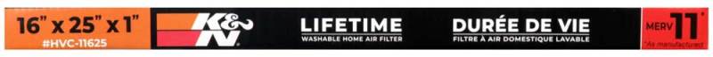 K&N HVAC Filter - 16 x 25 x 1 - HVC-11625