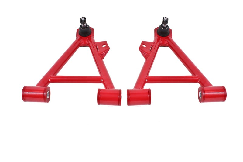 BMR 94-04 Mustang Lower Non-Adj. A-Arms (Coilover Only) w/ STD. Ball Joint (Poly) - Red - AA041R