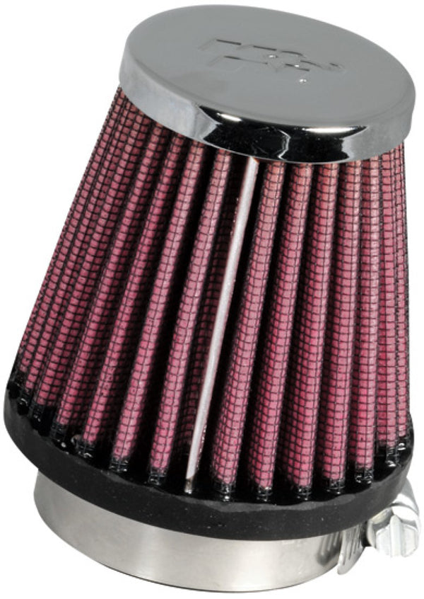 K&N Universal Chrome Filter 1 15/16 inch FLG / 3 inch Base / 2 inch Top / 3 inch Height - RC-1060 by K&N Engineering - front 
