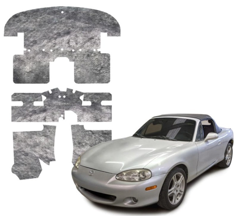 DEI 90-05 Mazda Miata NA &amp; NB Under Carpet Interior Insulation Kit - 1/2in Thick - 50295
