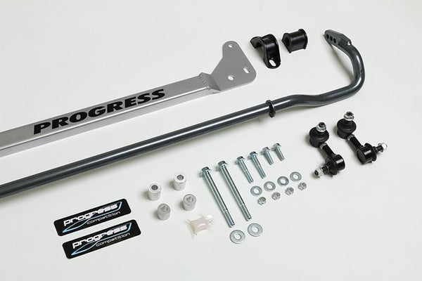 Progress Tech 96-00 Honda Civic Rear Sway Bar (22mm - Adjustable) Incl Bar Brace and Adj End Links - 62.1042 for 1996-2000 Ho