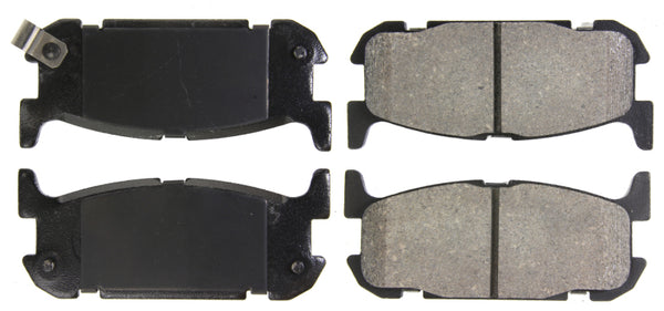 StopTech Performance 01-05 Miata w/ Sport Suspension Rear Brake Pads D891 - 309.08910 for 2001-2005 Mazda Miata - front view