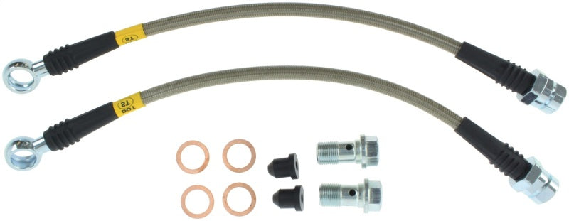 StopTech 15-17 Volkswagen GTI Stainless Steel Rear Brake Lines - 950.33522