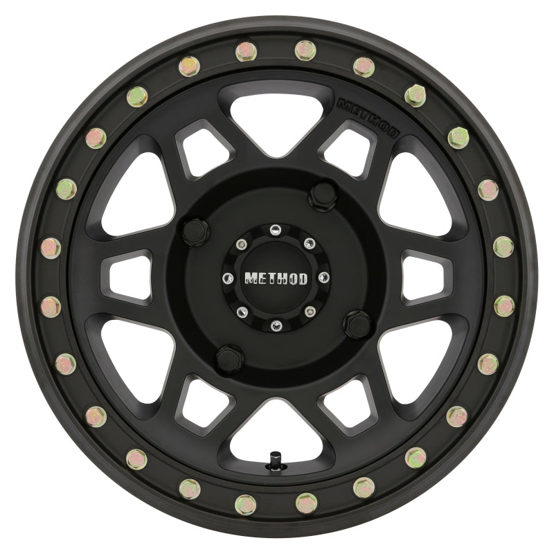 Method MR405 UTV Beadlock 15x7 / 5+2/38mm Offset / 4x136 / 106mm CB Matte Black Wheel - MR40557047552B