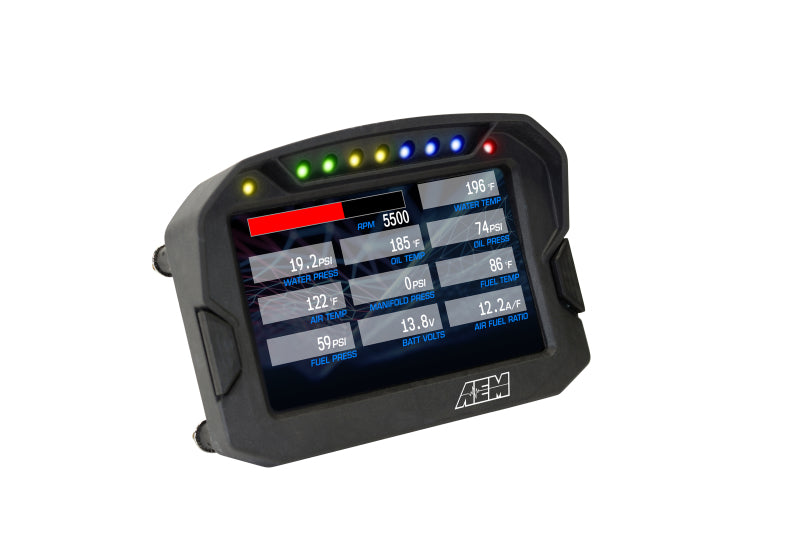 AEM CD-5G Carbon Digital Dash Display w/ Interal 10Hz GPS &amp; Antenna - 30-5602
