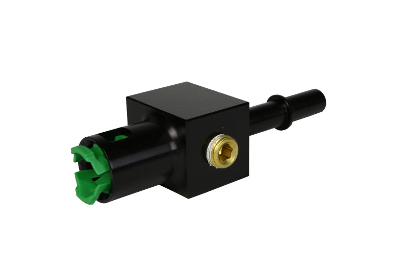 Aeromotive 3/8in Quick Connect with AN-08 port and 1/8in gauge port - 15121