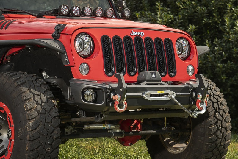 Rugged Ridge 07-18 Jeep Wrangler JK Arcus Front Bumper Set w/Tray &amp; Hooks - 11549.11