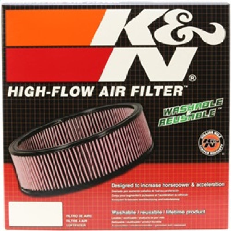 K&N Replacement Air Filter GM CARS & TRUCKS, 1968-97 - E-1500 for 1980-1991 GMC Jimmy - close-up